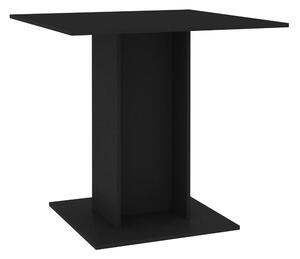 Matbord svart 80x80x75 cm spånskiva - Svart