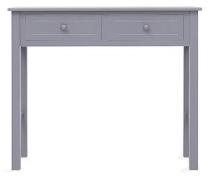 Avlastningsbord grå 90x30x77 cm trä - Grå