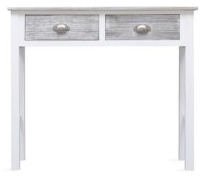 Avlastningsbord grå 90x30x77 cm trä - Grå
