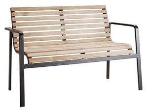 Cane-Line - Parc - Trädgårdsbänkar - Foersom & Hiort-Lorenzen MDD - Träfärgad,Svart - Metall/Trä