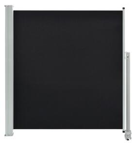 Infällbar sidomarkis 140x300 cm svart - Svart