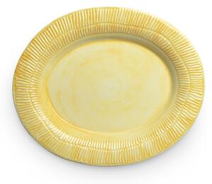 Mateus - Stripes Fat 35x30cm Gul - Uppläggningsfat - Filippa Burenstam Linde - Gul