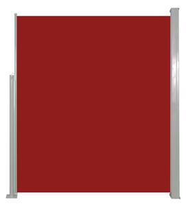 Infällbar sidomarkis 160x500 cm röd - Röd