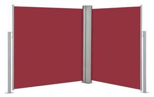 Infällbar sidomarkis 170x600 cm röd - Röd