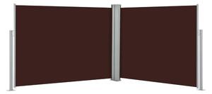 Infällbar sidomarkis brun 140x1000 cm - Brun