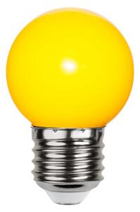 LED-lampa E27 klotlampa 1W gul