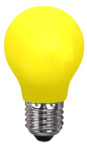 LED-lampa E27 normal 0,9W gul