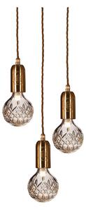 Lee Broom - Crystal Bulb Chandelier 3 Piece - Mässing, Klart kristallglas - Klusterlampor - Guld