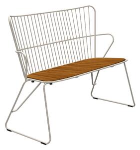 Houe - PAON Bench - White - Trädgårdsbänkar - Henrik Pedersen - Vit - Metall/Trä