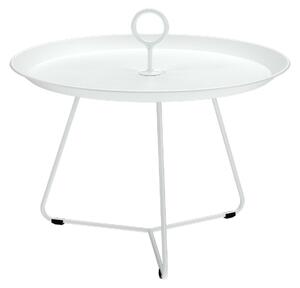 Houe - EYELET Tray Table - Ø 57,5 cm - White - Soffbord utomhus - Henrik Pedersen - Vit - Metall
