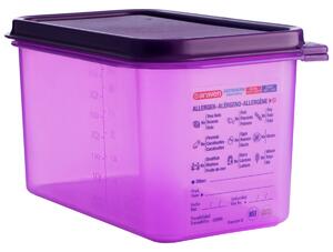 Araven Förvaringslåda; Storlek GN 1/4, 4.3l, 26.5x16.2x15 cm (LxBxD); Violett