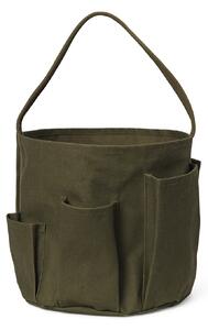 Ferm Living - Bark Garden Bucket bag - Olive - Utomhusförvaring
