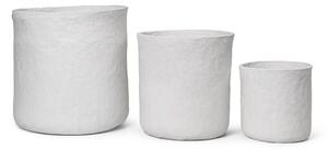 Ferm Living - Vary storage - Set of 3 - White - Korgar och lådor - Vit