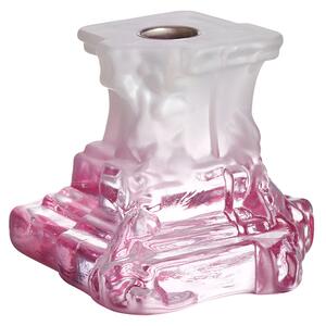 Kosta Boda - Rocky Baroque Candlestick Spicy Rose 95 mm - Ljusstakar - Hanna Hansdotter - Rosa