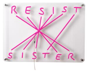 Seletti - Led Lamp Resist - Sister - Vägglampor - Nico Vascellari - Rosa