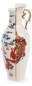 Seletti - Hybrid Vase - Adelma - Vaser - Ctrlzak - Mönstrad,Vit