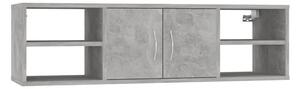 Vägghylla betonggrå 102x30x29 cm spånskiva - Betonggrå