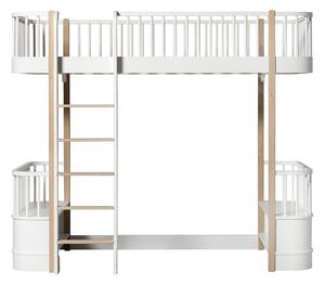 Oliver Furniture - Wood Loftsäng Vit/ Ek - Spjälsängar och barnsängar - Søren Rørbæk - Vit - Trä