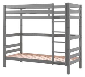 Våningssäng Pino Set med 2 Lådor Grå, 180 cm - Grå, 180 cm