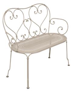 Fermob - 1900 Bench, Nutmeg - Trädgårdsbänkar - Beige - Metall