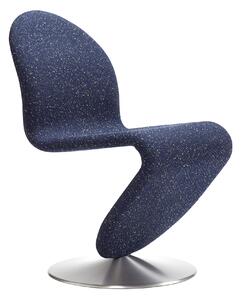 Verpan - System 1-2-3 Dining Chair Standard Steelcut Trio, Col. 0253, Butterfly Base, Brushed Aluminium - Matstolar - Verner Panton - Beige - Metall/Textilmaterial/Skum