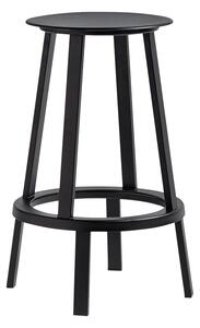 HAY - Revolver Bar Stool Low - Black - Barstolar - Leon Ransmeier - Svart - Metall