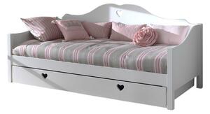 Loftsäng med Låda Amori 90 x 200 cm White -