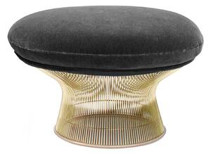 Knoll - Platner Ottoman, 18k guld, Tyg: Kat. B - Knoll Velvet - K78484 - Fotpallar - Warren Platner - Guld - Metall/Textilmaterial/Syntetiskt/Skum