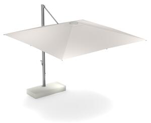 EMU - 981 Shade 3X3 Lat Sun Umbrella w/ Large Base Aluminium 20, White 01, Base 23 - Parasoll
