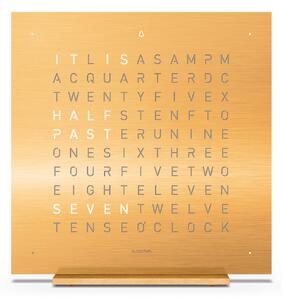 Qlocktwo - Qlocktwo Earth 13,5 Creator's Edition - 24K Gold, SE - Klockor - Biegert & Funk - Guld