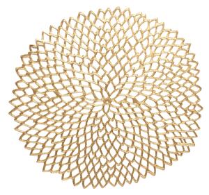 Chilewich - Dahlia Ø38 cm - Brass - Bordstabletter