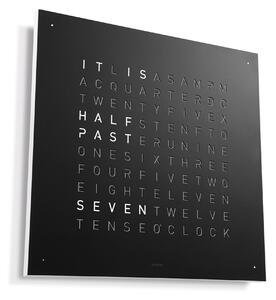 Qlocktwo - Qlocktwo Earth 90 Stainless Steel - Black Pepper, EN - Klockor - Biegert & Funk - Svart