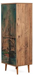 HIGHBOARD Båt 38x50 cm Natur/Grön - Natur/Grön