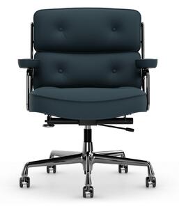 Vitra - Lobby Chair ES 104 Leather Premium Smoke Blue 60 - Kontorsstolar - Charles & Ray Eames - Blå