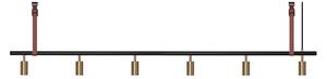 Rubn - Long John 6 Black/Brass / Brown leather - Takkronor - Niclas Hoflin - Guld,Svart