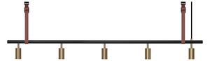 Rubn - Long John 5 Black/Brass / Brown leather - Takkronor - Niclas Hoflin - Guld,Svart