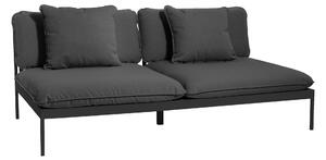 Skargaarden - Bönan Lounge Sofa, Dark Grey Aluminum Frame, Cushion Dark Grey Sunbrella Sling - Soffor utomhus - Studio Norrlandet