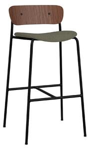 &Tradition - Pavilion AV10 - Lacquered Walnut - Fabric cat.2 - Fiord 961 - Barstolar - Anderssen & Voll - Metall/Trä