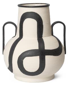 Ferm Living - Trace Vase Off-White - Vaser - Vit