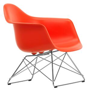 Vitra - Eames Plastic Armchair LAR - 03 Poppy Red - Chrome Base - Fåtöljer - Charles & Ray Eames - Röd - Metall/Plast