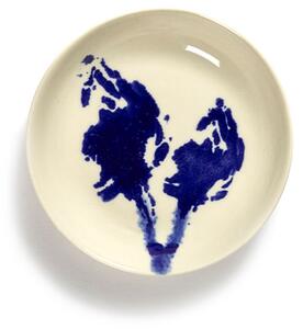 Serax - Dish Feast S L11,5 X W11,5 X H2 cm - White Artichoke Blue - Djupa tallrikar - Yotam Ottolenghi - Vit