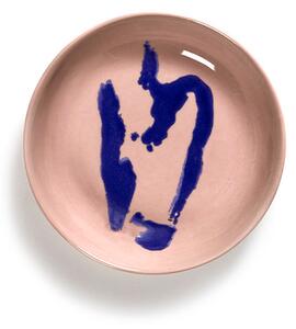 Serax - Dish Feast S L11,5 X W11,5 X H2 cm - Delicious Pink Pepper Blue - Djupa tallrikar - Yotam Ottolenghi - Rosa