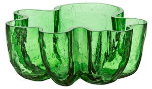 Kosta Boda - Crackle Bowl Dark Green 10,5 cm - Serveringsskålar - Åsa Jungnelius - Glas