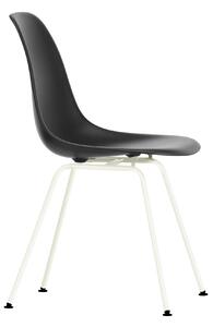 Vitra - Eames Plastic Chair DSX - 12 Deep Black - White Base - Matstolar - Charles & Ray Eames - Svart - Metall/Plast