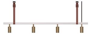 Rubn - Long John 4 White/Brass / Brown leather - Takkronor - Niclas Hoflin - Guld,Vit
