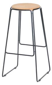 OX Denmarq - Prop Stool Hög - Barstolar - Dennis Marquart - Brun - Naturmaterial/Metall
