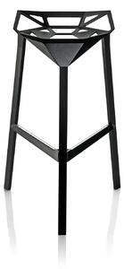Magis - Stool One Medium H67 Black - Barstolar utomhus - Konstantin Grcic - Svart - Metall