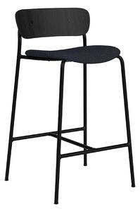 &Tradition - Pavilion AV8, Black Lacquered Oak, Fabric cat.2, Hallingdal 65 180 - Barstolar - Anderssen & Voll - Metall/Trä