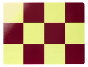 HEM - Check Placemat (Set of 2) - Butter/Burgundy - Bordstabletter - Arthur Arbesser