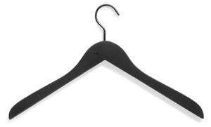 HAY - Soft Coat hanger 4 pcs, Slim black - Klädhängare - Svart